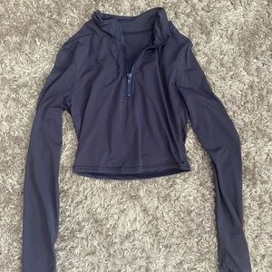 Navy Blue long-sleeve zip up